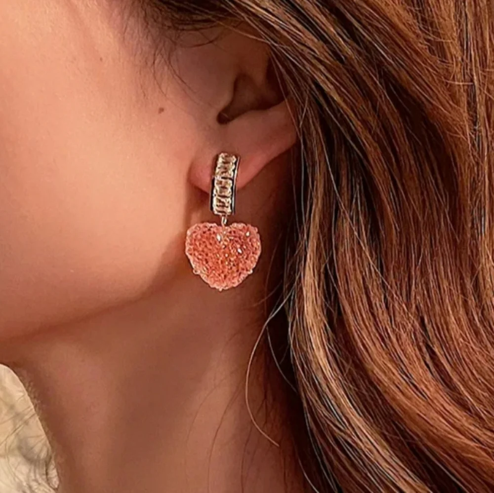 Rock Candy Heart Earrings - Picture 2 of 5